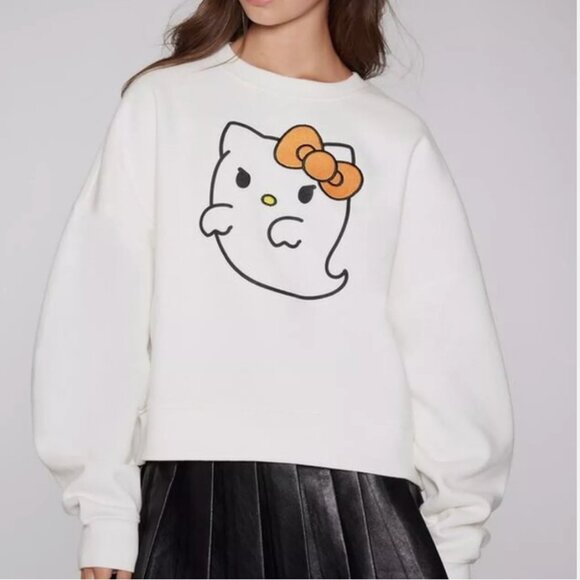 HELLO KITTY X FOREVER 21 Boo Sweatshirt Size Medium - Picture 1 of 8